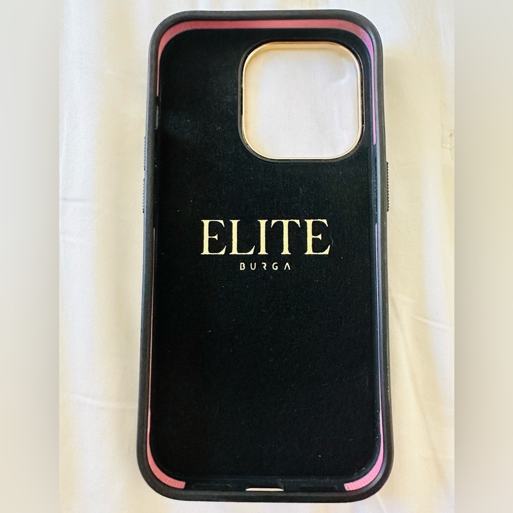BURGA iPhone 14 Pro Elite Dark Almond Latte Black & Cream Phone Case - Picture 2 of 3